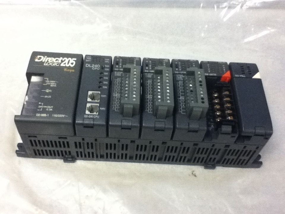 Automation Direct D2-06B-1 Slot Base with Modules