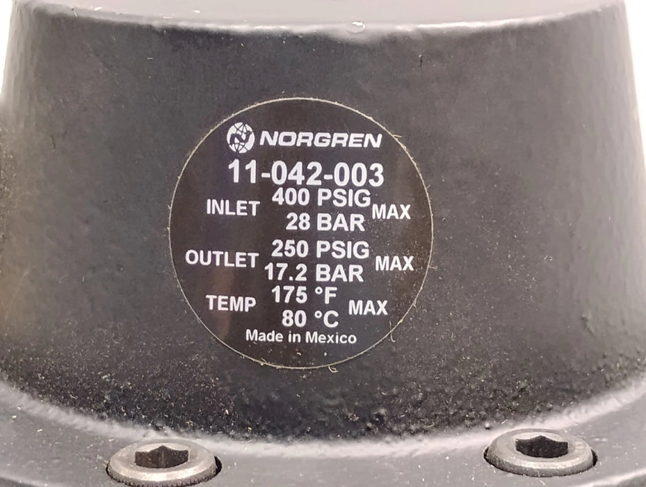 Norgren 11-042-003 400 psig Air Pressure Regulator w/ 1/2 in NPT Ports