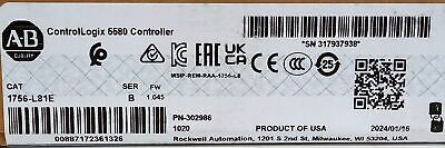 Allen-Bradley 1756-L81E ControlLogix 5580 Ser B FW 1.045 PLC Controller
