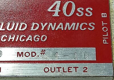 Mead Fluid Dynamics 4-10 40SS Valve