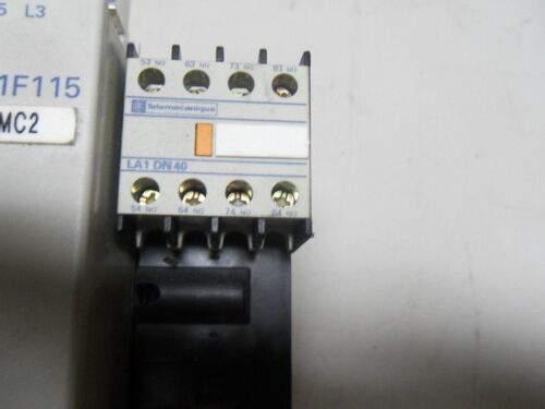 1 TELEMECANIQUE AND Square D LC1-F115 CONTACTOR W/ LA1-DN40 AUX CONTACT