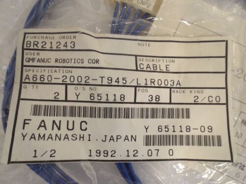 FANUC A660-2002-T945/L1R003A CABLE ASSEMBLY FEMALE CONNECTORS