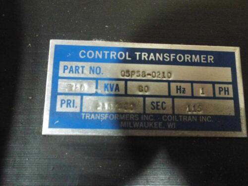 COIL TRAN INC TRANSFORMER 05P58-0210