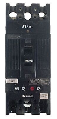 GE TFJ224225 225 A 480 V AC / 250 V DC 1 PH 2 P Molded Case Circuit Breaker