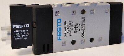 Festo CPE14-M1BH-5L-1/8 24 V DC 3-8 Bar 1/8" 5/2 Solenoid Valve