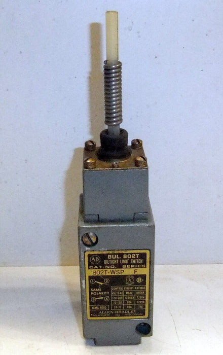 Allen-Bradley Limit Switch Nylon Cat Whisker Wobble 802T-WSP