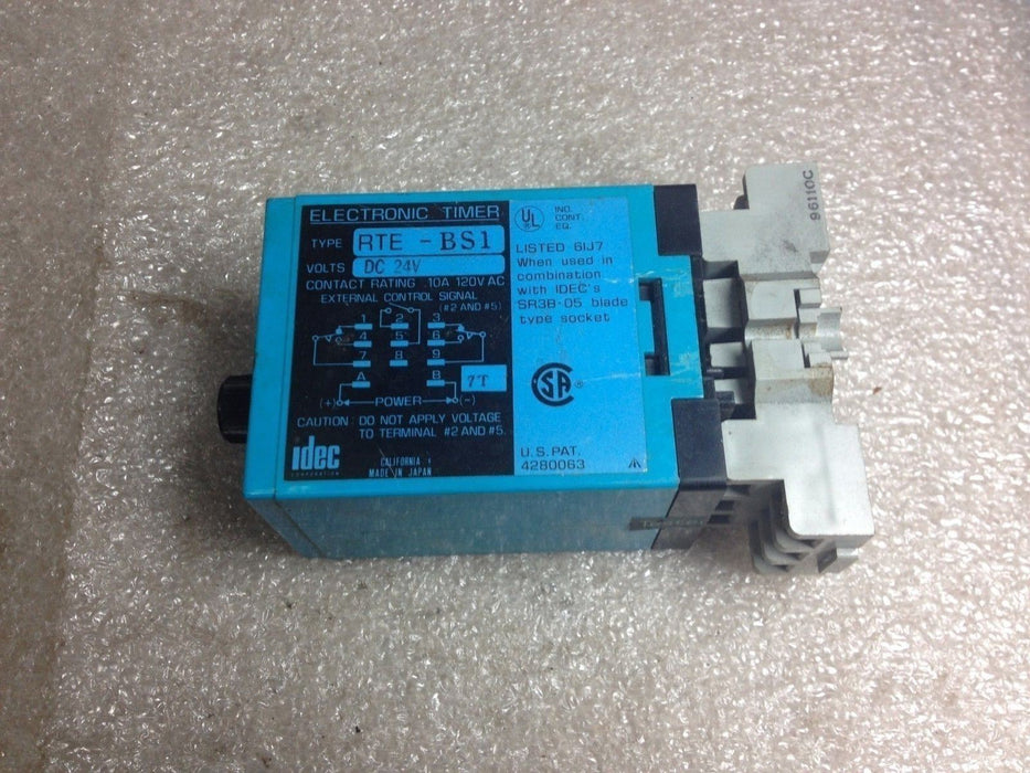 IDEC Rte-BS1 Timer With 27E893 Relay Mount