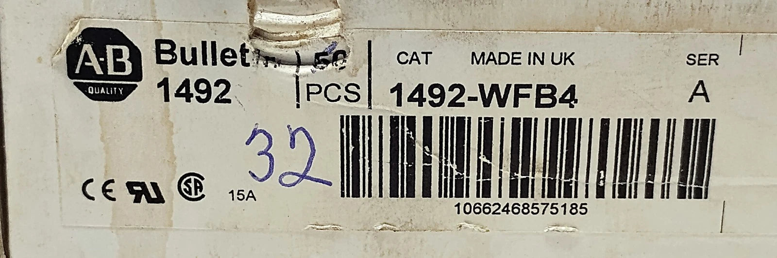 Allen-Bradley 1492-WFB4 300 V Fusible Terminal Blocks