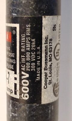 Bussmann FRS-R-7 600 V AC / 300 V DC 7 A Fusetron Time-Delay Fuses - Lot of 7