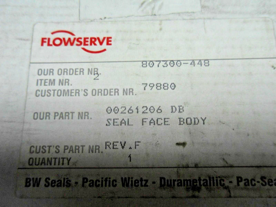 Flowserve 261206-DB Seal Face Body Kit