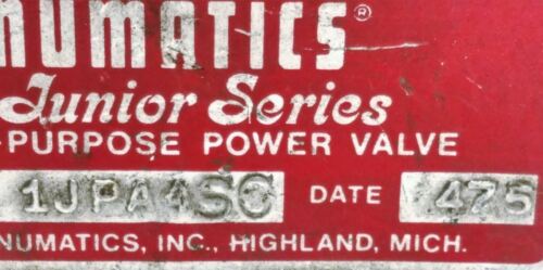 Numatics 1JPA4SC Pneumatic Valve