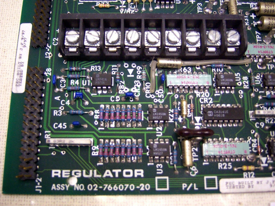 Emerson Regulator Card PC Board 02-766070-20