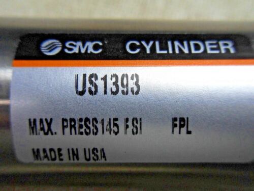 1 SMC US1393 PNEUMATIC CYLINDER 145 PSI MAX