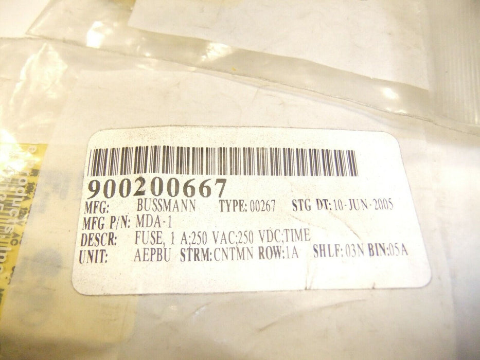 20 Bussmann MDA-1 Fuses