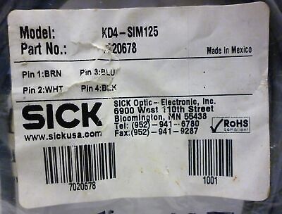 Sick KD4-SIM125 / 7020678 PLC Cable