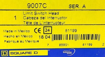 Square D 9007C Ser A Rotary Actuator for Rotary Gear Limit Switch