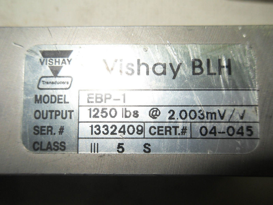 1 VISHAY BLH EBP-1 TRANSDUCER 1250 LBS @2.003MV/V LOAD CELL