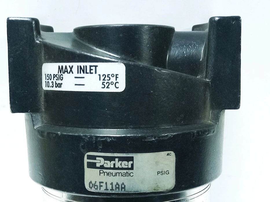 Parker 06F11AA Compressed Air Filter w/ 1/4 in Ports