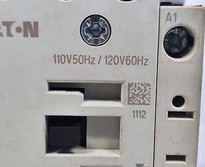 Eaton DILM17-10 XTCE018C10A 18A Non-Reversing Contactor with 110/120V Coil