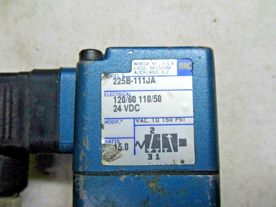 MAC Valves 225B-221JA Solenoid Valve