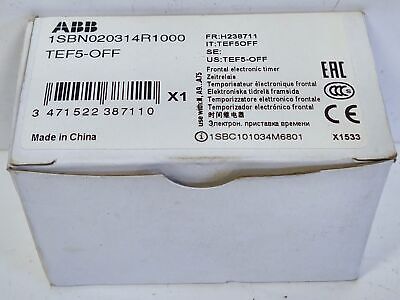 ABB 1SBN020314R1000 TEF5-OFF Delay Off Frontal Electronic Timer