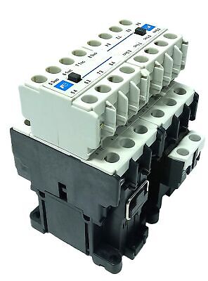 Fuji Electric SC-E02P 9 A Contactor w/ 120 VAC Coil and SZ-A22 Auxiliary Contact