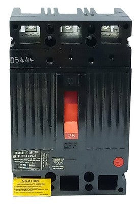 GE THED136025 600 V 25 A 3-Pole Circuit Breaker