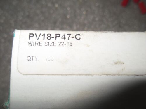 100 Panduit Pv18-P47-C Pressure Terminal Connectors