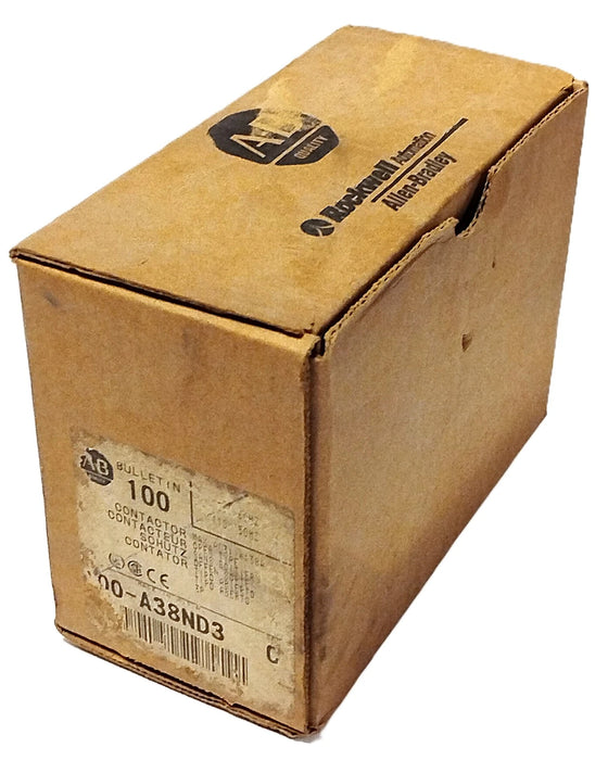 Allen-Bradley 100-A38ND3 600 V AC 38 A Contactor w/ 110/120 V Coil