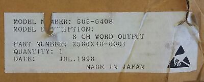 Siemens 505-6408 8 Channel PLC Output Module