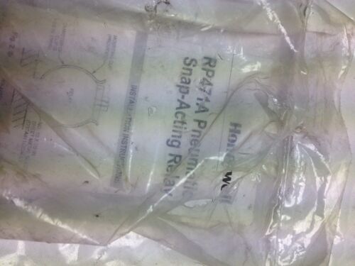 Honeywell RP471A1002 Pneumatic Snap-Acting Relay