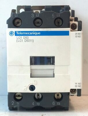 Telemecanique LC1D5011U7 LC1D5011 230/240 V AC 50 A Non-Reversing Contactor