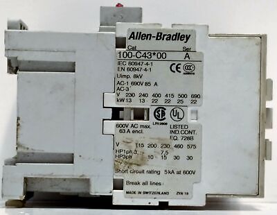 Allen-Bradley 100-C43D00 Contactor with a 100-S Suppressor