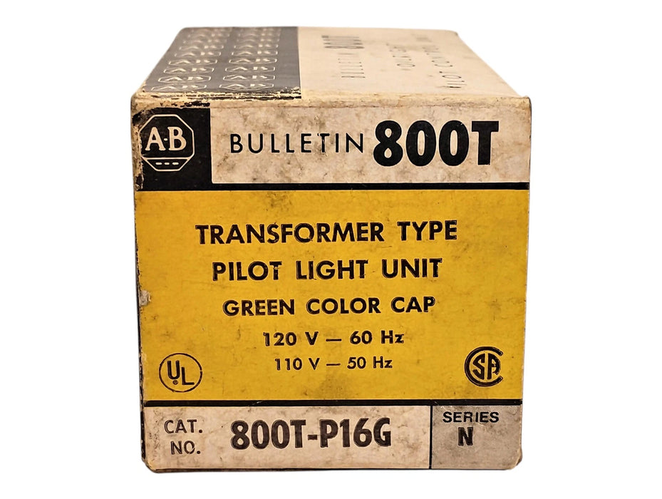 Allen-Bradley 800T-P16G 120 V AC Green Incandescent Pilot Light