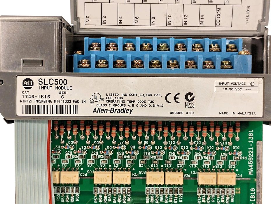 Allen-Bradley 1746-IB16 Series C 10-30 VDC 16 Channel Digital PLC Input Module