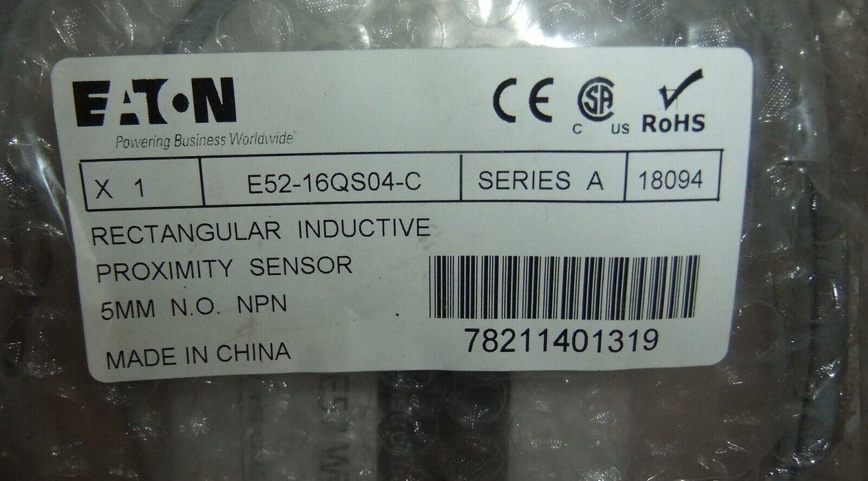 Eaton E52-16QS04-C Rectangular Inductive Proximity Sensor NPN