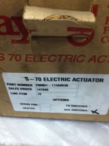 Bray 70-0051-113A0-536/B Actuator