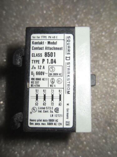 1 Square D 8501-P1.04 CONTACT ATTACHMENT