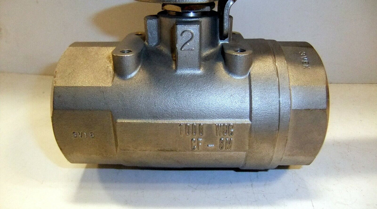 Milvaco CF8M 2 1/2" 1000 WOG Valve