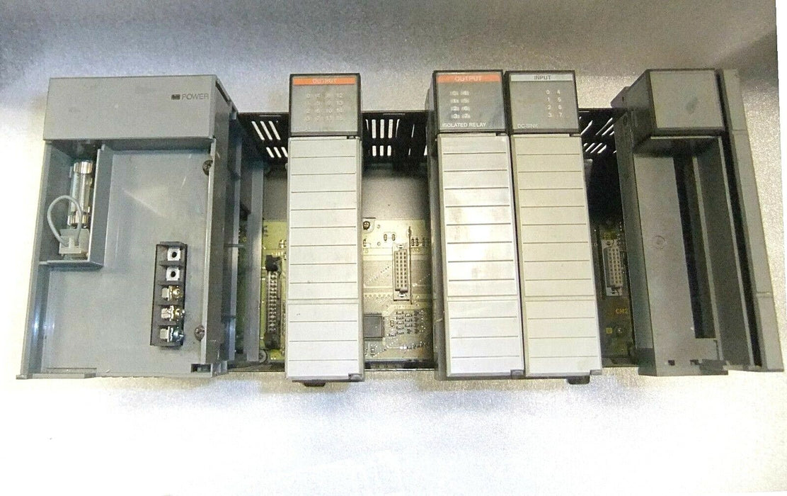 Allen-Bradley RACK, CARDS 1746-P2 AND MORE POWER SUPPLY