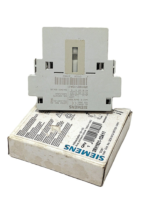 Siemens 3RH1921-1DA11 240 V AC 2 Pole 10 A Auxiliary Contact