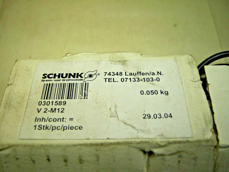 Schunk Cable And Sensor 0301589 V 2-M12