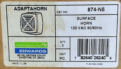 Edwards Signaling 874-N5 ADAPTAHORN 120 VAC Surface Horn