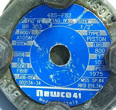 NEWCO 48S-FS2 BR 303 NEWCO41 1975 psi 1/2 in Valve