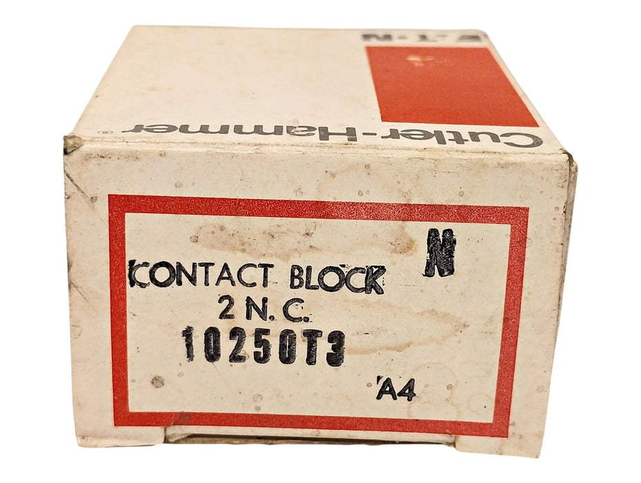 Cutler-Hammer 10250T3 Series A4 600VAC/250VDC AC/DC 6 A 2NC Contact Block