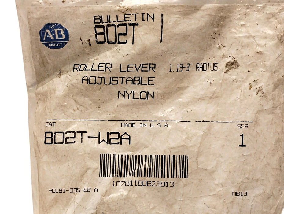 Allen-Bradley 802T-W2A Roller Lever for Rotary Gear Limit Switch