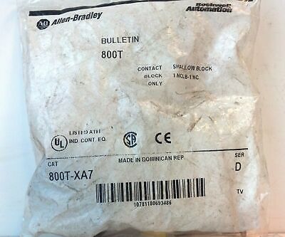 Allen-Bradley 800T-XA7 1 NCLB - 1 NC Shallow Contact Block