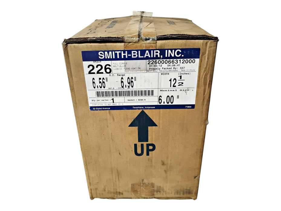Smith-Blair 22600066312000 6-in x 12-in BUNA-N Full Circle Repair Clamp