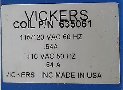 Vickers Eaton 635061 Coil for Solenoid Valve