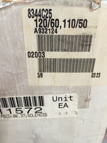 ASCO 8344C25 Valve 120/60